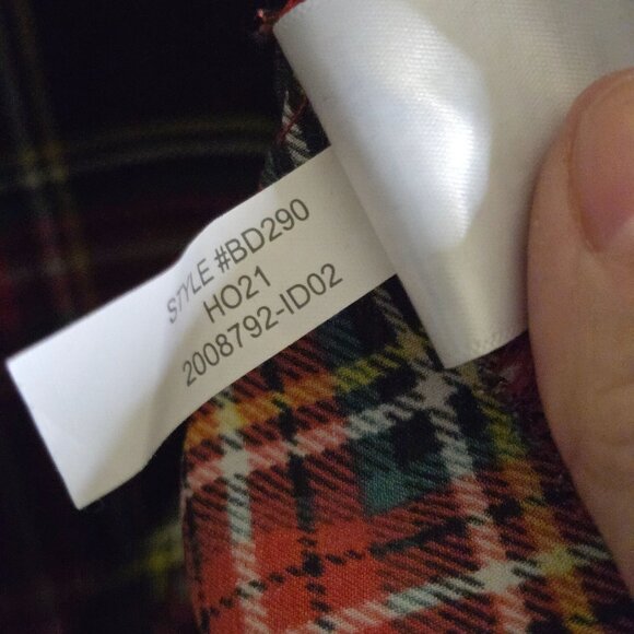 JCrew Tartan Now Neck To With Ruffles Sleeveless High Collar Size XL - Picture 9 of 9